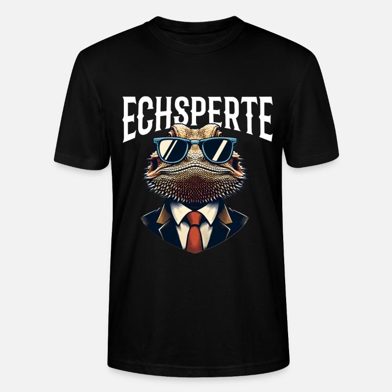 Bartagamen Echsperte - Stanley/Stella Unisex Bio-T-Shirt CRAFTER - Schwarz