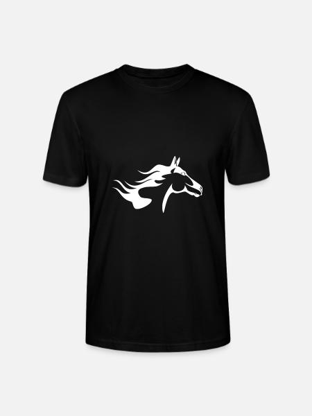 Pferdekopf - Stanley/Stella Unisex Bio-T-Shirt CRAFTER - Schwarz