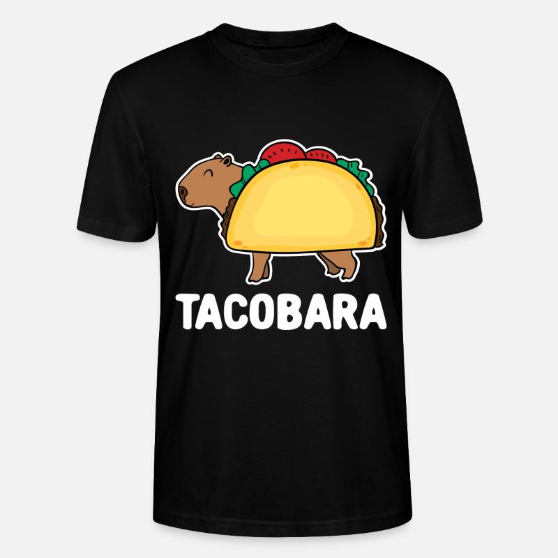 Tacobara | Drôle Capybara Capybara | Tacos - T-shirt bio CRAFTER Stanley Stella Unisexe - noir