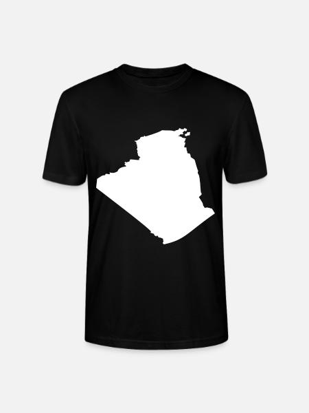 Algeria map flag - Stanley/Stella CRAFTER Unisex Organic T-Shirt - black