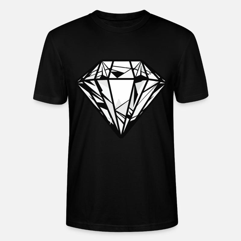 Bijou en diamant - T-shirt bio CRAFTER Stanley Stella Unisexe - noir