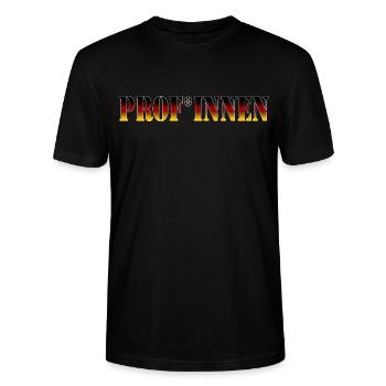 Prof*innen - Profi weiblich - Stanley/Stella Unisex Bio-T-Shirt CRAFTER - Schwarz - Vorne - Alina (178cm) & Michal (187cm)