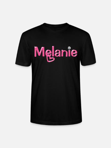 Melanie Name Ballonschrift - Stanley/Stella Unisex Bio-T-Shirt CRAFTER - Schwarz