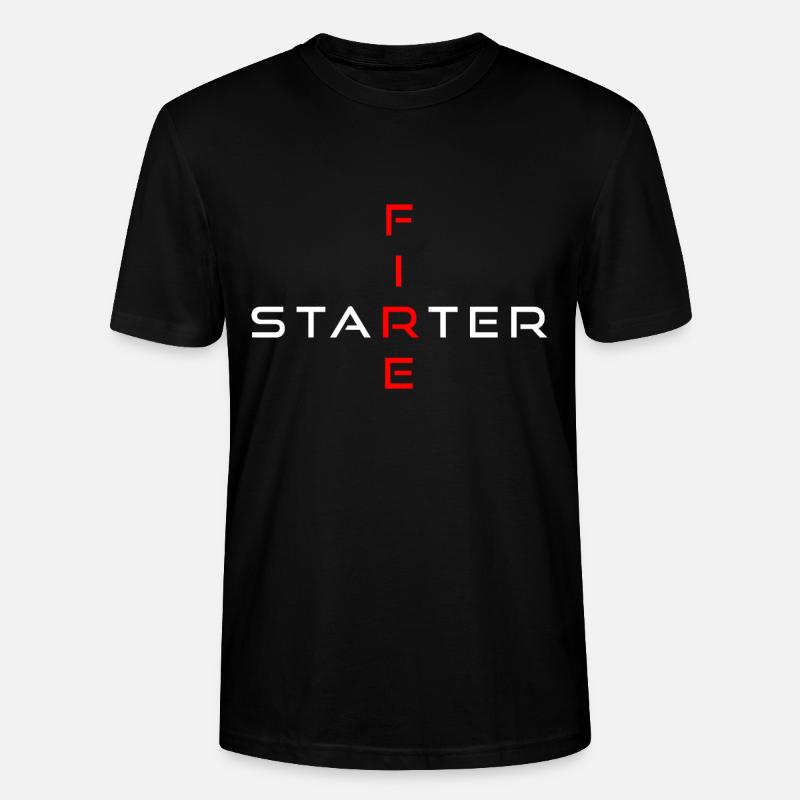 Fire Starter - Stanley/Stella Unisex Bio-T-Shirt CRAFTER - Schwarz