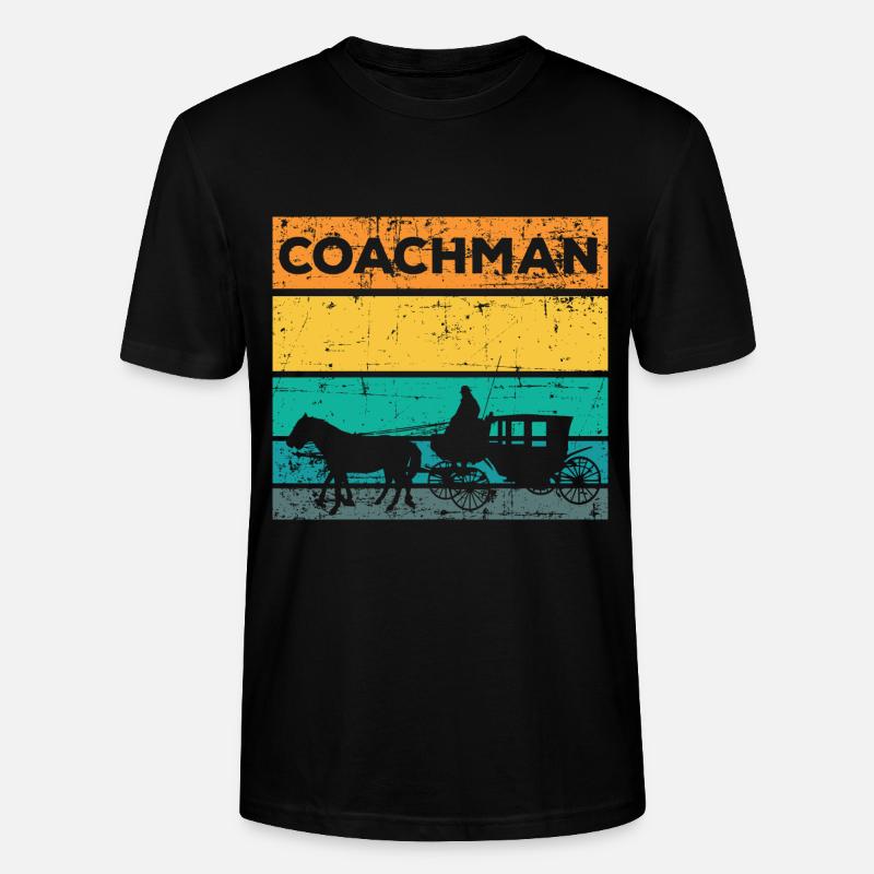 Cocher cocher cheval - T-shirt bio CRAFTER Stanley Stella Unisexe - noir