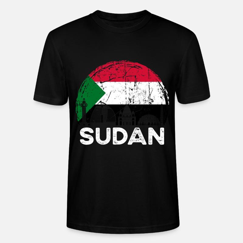 Sudan Afrika Geschenkidee - Stanley/Stella Unisex Bio-T-Shirt CRAFTER - Schwarz