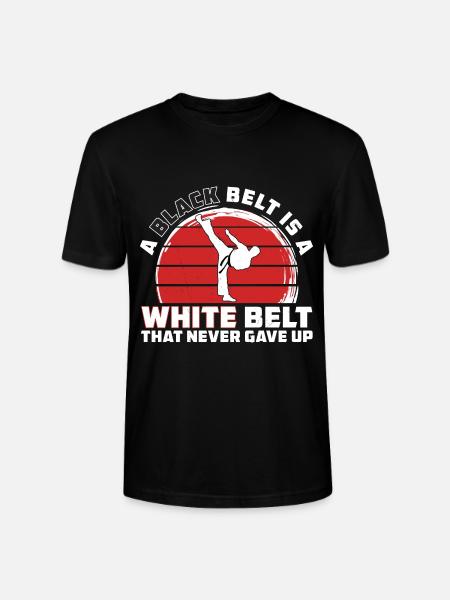 Karate Motivation - White Belt Karate - Stanley/Stella CRAFTER Unisex Organic T-Shirt - black