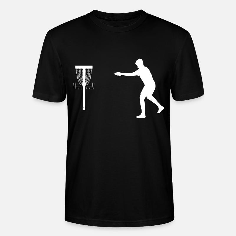 Frisbee Disc Golf Putt - Stanley/Stella CRAFTER Unisex Organic T-Shirt - black
