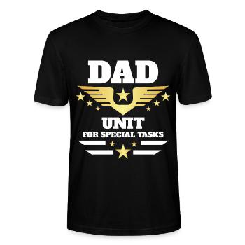 TATA UNIT FOR SPECIAL TASKS - Stanley/Stella CRAFTER Unisex Organic T-Shirt - black - Front - Alina (178cm) & Michal (187cm)