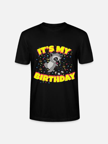 Lemur Birthday - Stanley/Stella CRAFTER Unisex Organic T-Shirt - black