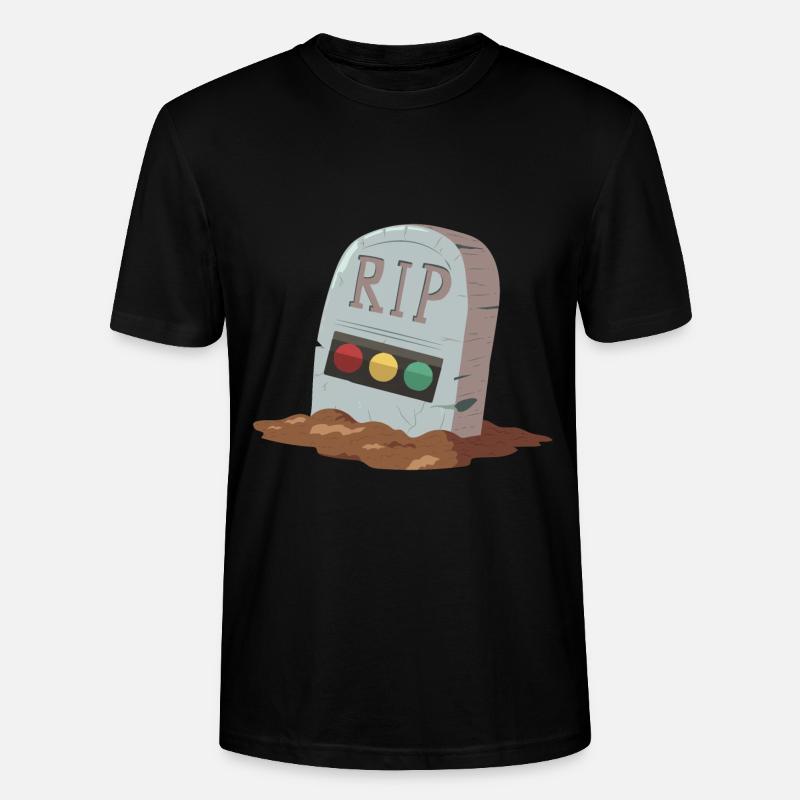 Ampel Ruhe in Frieden RIP - Stanley/Stella Unisex Bio-T-Shirt CRAFTER - Schwarz
