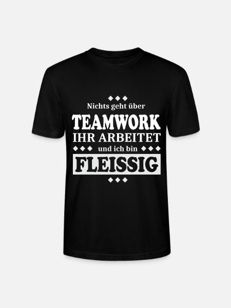 Lustiges Teamwork Design - Stanley/Stella Unisex Bio-T-Shirt CRAFTER - Schwarz