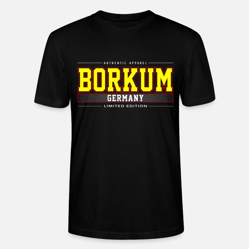 Borkum - Stanley/Stella Unisex Bio-T-Shirt CRAFTER - Schwarz