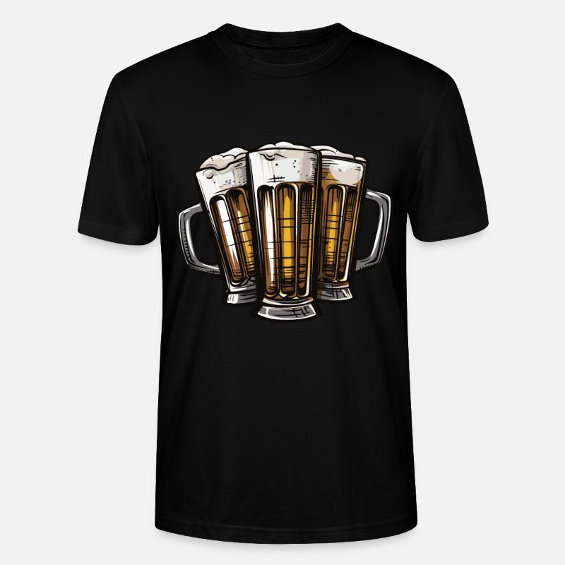 Bier Drinking Team Party - Stanley/Stella Unisex Bio-T-Shirt CRAFTER - Schwarz
