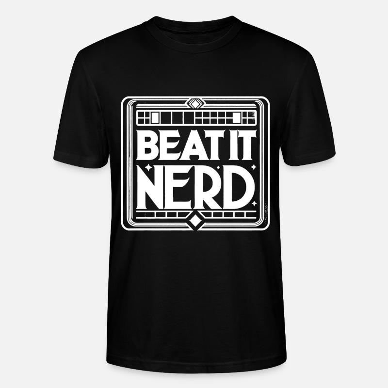 Beat it Nerd 12 - Stanley/Stella Unisex Bio-T-Shirt CRAFTER - Schwarz