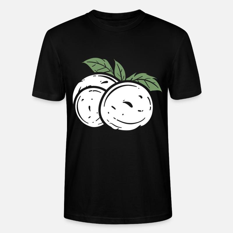 mozzarella - T-shirt bio CRAFTER Stanley Stella Unisexe - noir