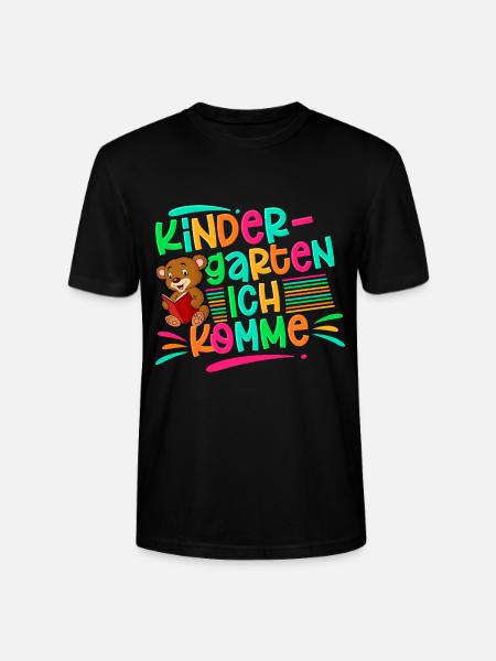 Kindergarten Ich Komme - Stanley/Stella Unisex Bio-T-Shirt CRAFTER - Schwarz