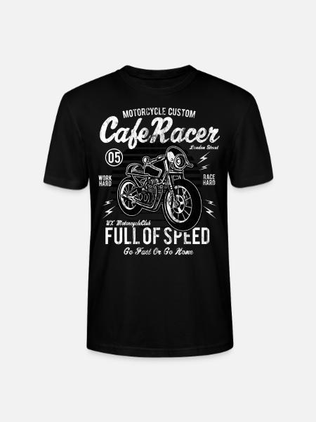 CAFE RACER BIKE - Conception moto vintage shirt - T-shirt bio CRAFTER Stanley Stella Unisexe - noir
