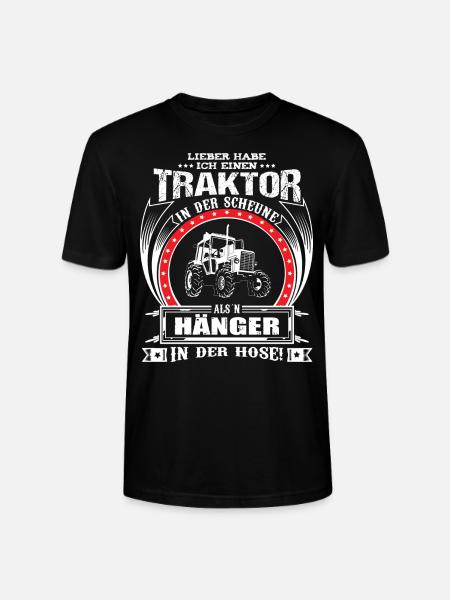 LIEBER HABE ICH EINEN TRAKTOR IN DER SCHEUNE - Stanley/Stella Unisex Bio-T-Shirt CRAFTER - Schwarz