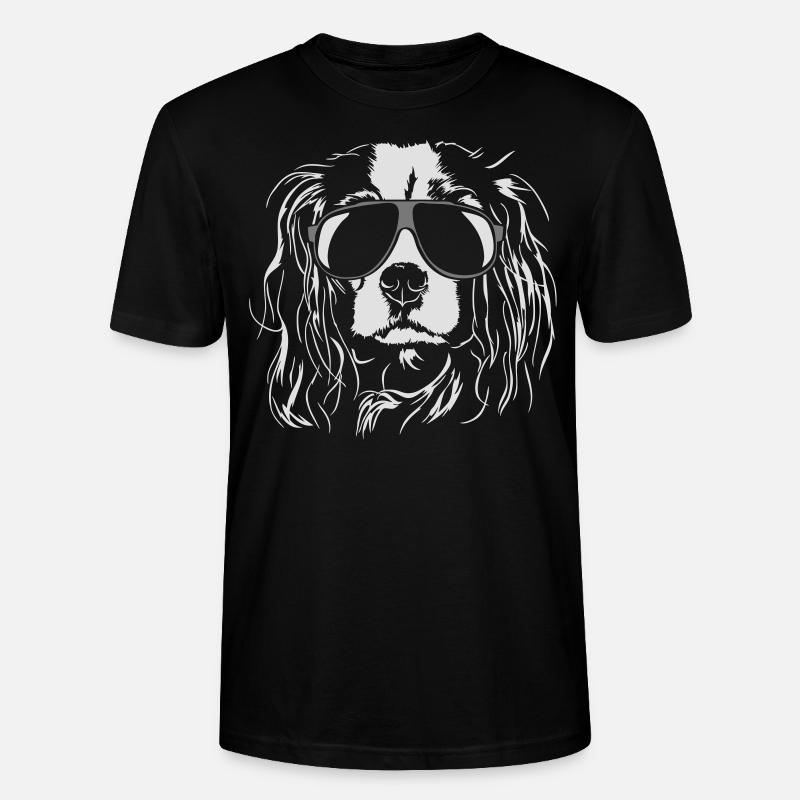 CAVALIER KING CHARLES SPANIEL cool - Stanley/Stella Unisex Bio-T-Shirt CRAFTER - Schwarz