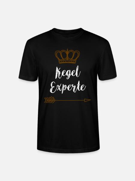 Kegel Kegeln T-Shirt - Stanley/Stella Unisex Bio-T-Shirt CRAFTER - Schwarz