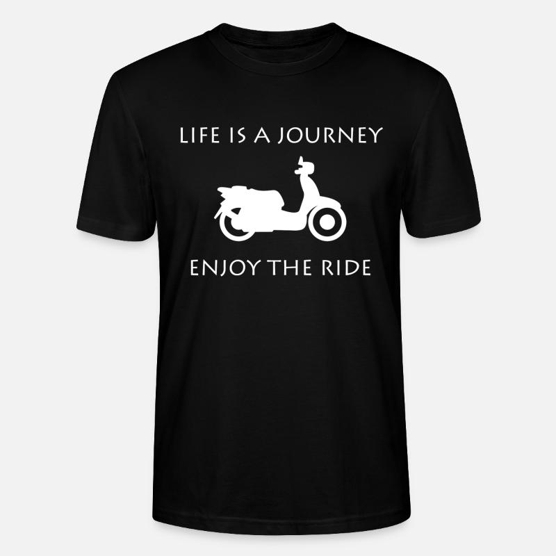 ROLLER SPRUCH! GESCHENKIDEE FÜR ROLLERFAHRER - Stanley/Stella Unisex Bio-T-Shirt CRAFTER - Schwarz
