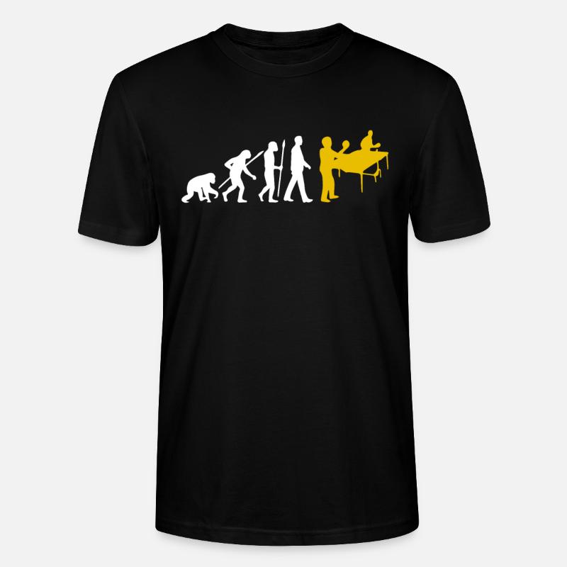 Evolution Table de ping-pong - T-shirt bio CRAFTER Stanley Stella Unisexe - noir