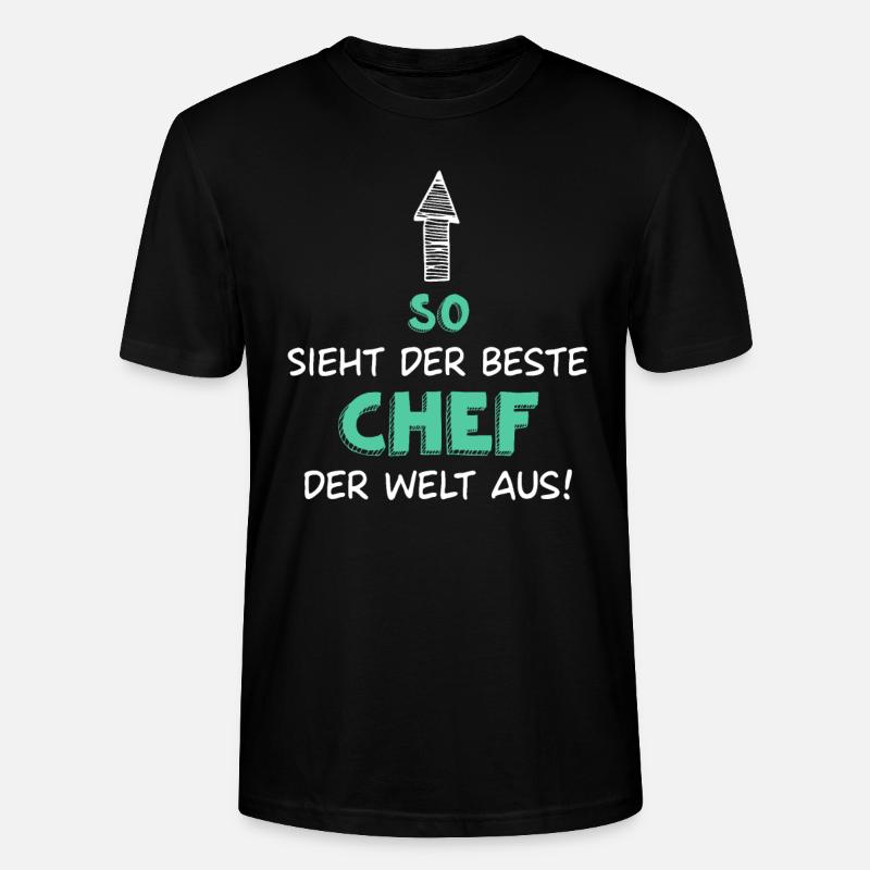 Bester Chef - Stanley/Stella Unisex Bio-T-Shirt CRAFTER - Schwarz
