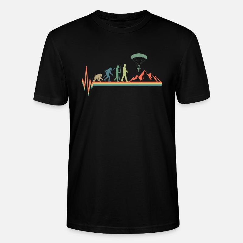 Cadeau de parapente Evolution - T-shirt bio CRAFTER Stanley Stella Unisexe - noir