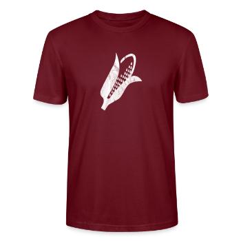 Maïs en épi - T-shirt bio CRAFTER Stanley Stella Unisexe - bordeaux - Devant - Alina (178cm) & Michal (187cm)