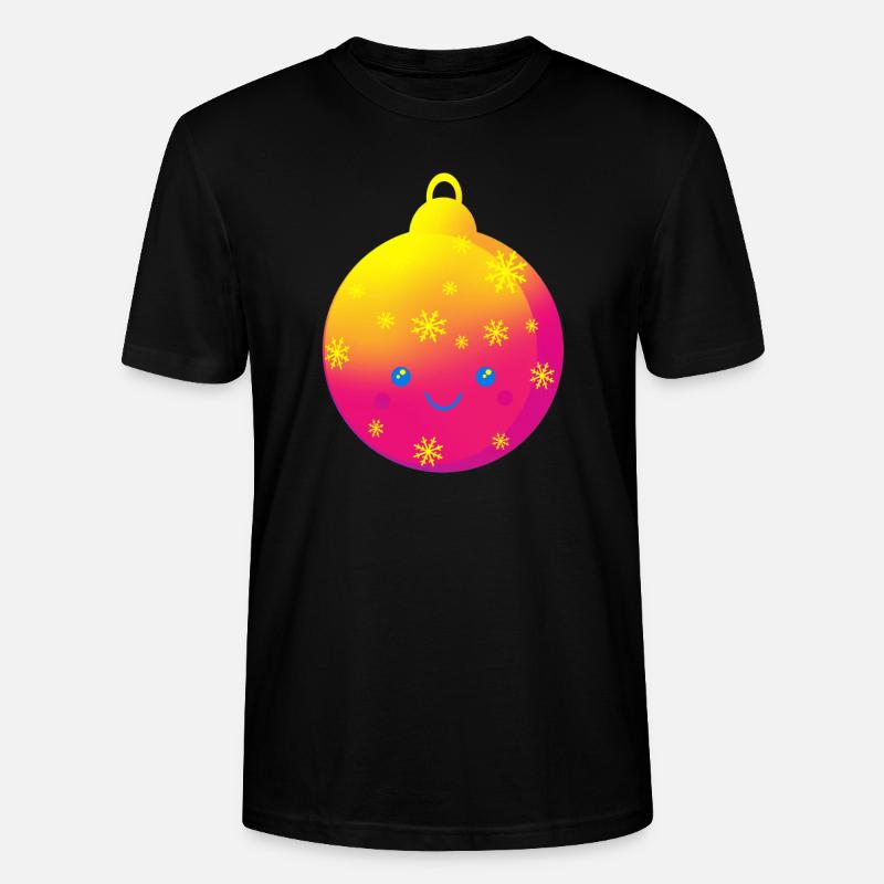 Schöne Weihnachtskugel Christbaumkugel - Stanley/Stella Unisex Bio-T-Shirt CRAFTER - Schwarz
