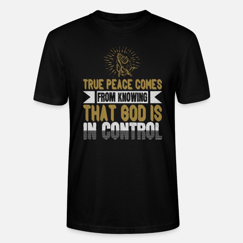 Christlicher Spruch – Evangelisation - Stanley/Stella Unisex Bio-T-Shirt CRAFTER - Schwarz