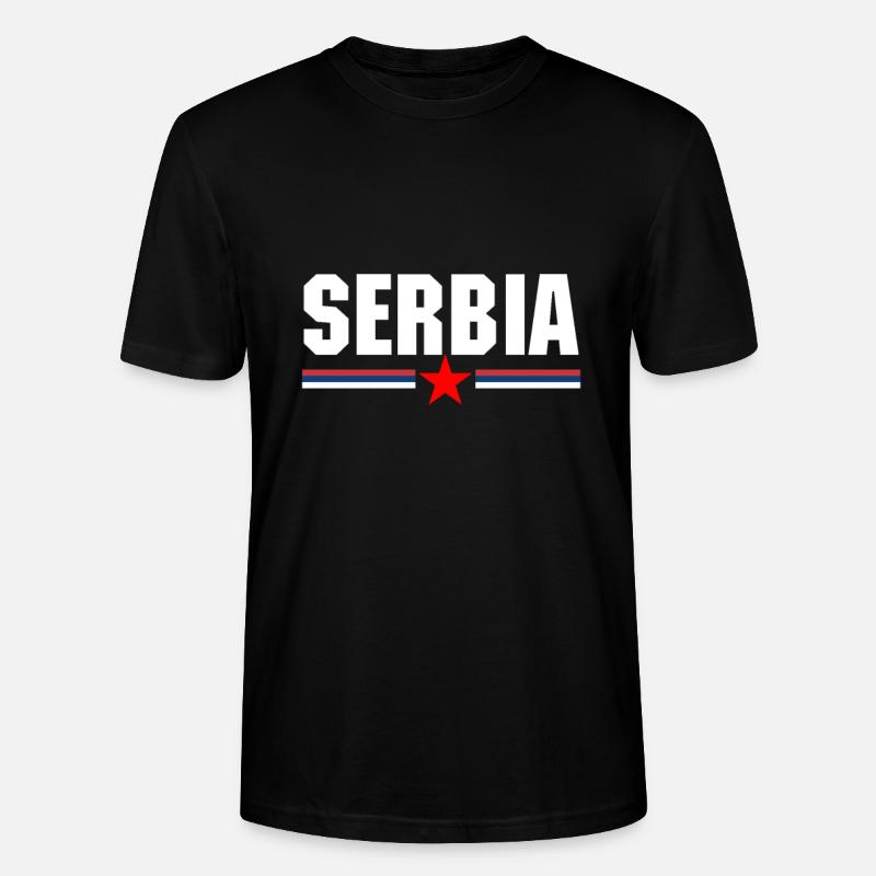 Serbien! - Stanley/Stella Unisex Bio-T-Shirt CRAFTER - Schwarz