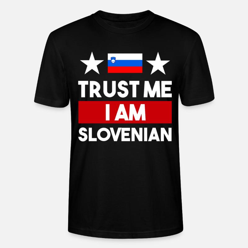 Slowenien! - Stanley/Stella Unisex Bio-T-Shirt CRAFTER - Schwarz