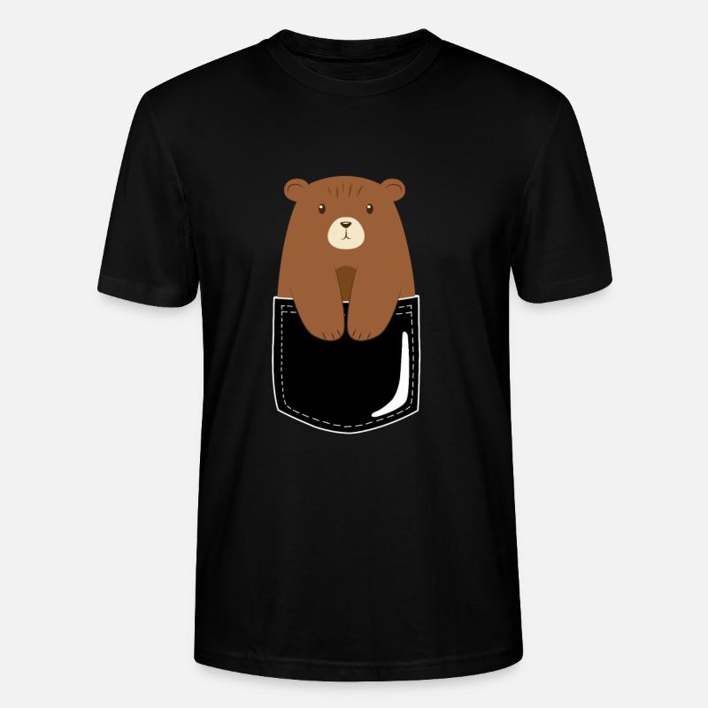 Der Bear zum mitnehmen. - Stanley/Stella Unisex Bio-T-Shirt CRAFTER - Schwarz