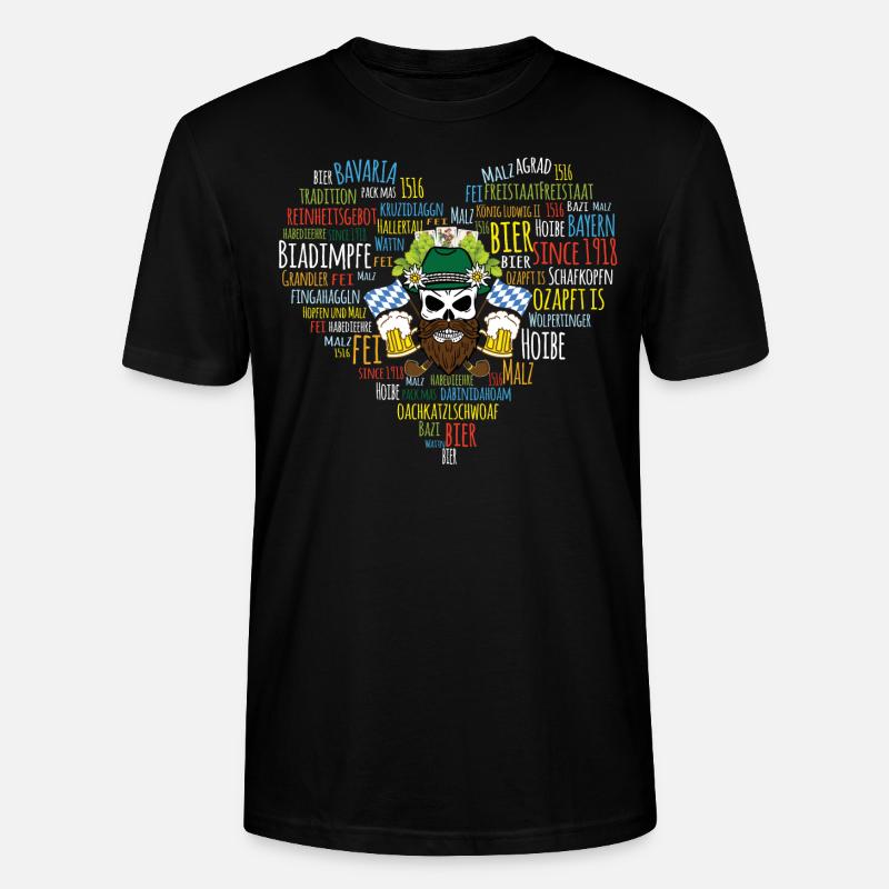Urbayer Collection - Stanley/Stella Unisex Bio-T-Shirt CRAFTER - Schwarz