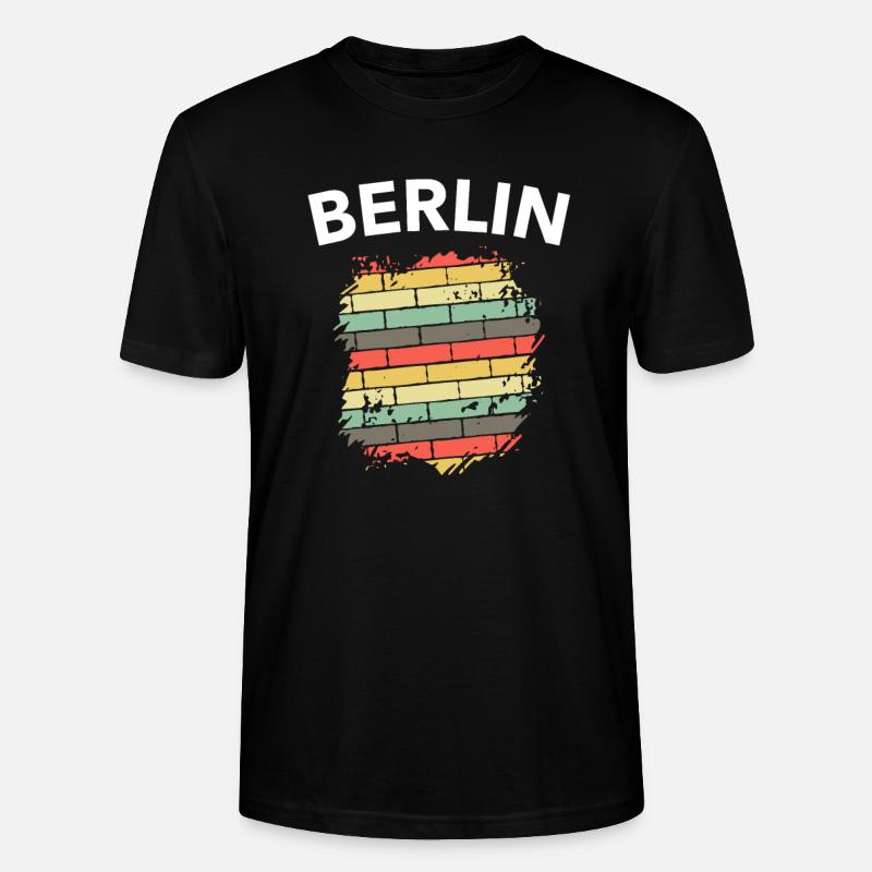 Berlin Mauer Mauerfall DDR lustiges Geschenk - Stanley/Stella Unisex Bio-T-Shirt CRAFTER - Schwarz