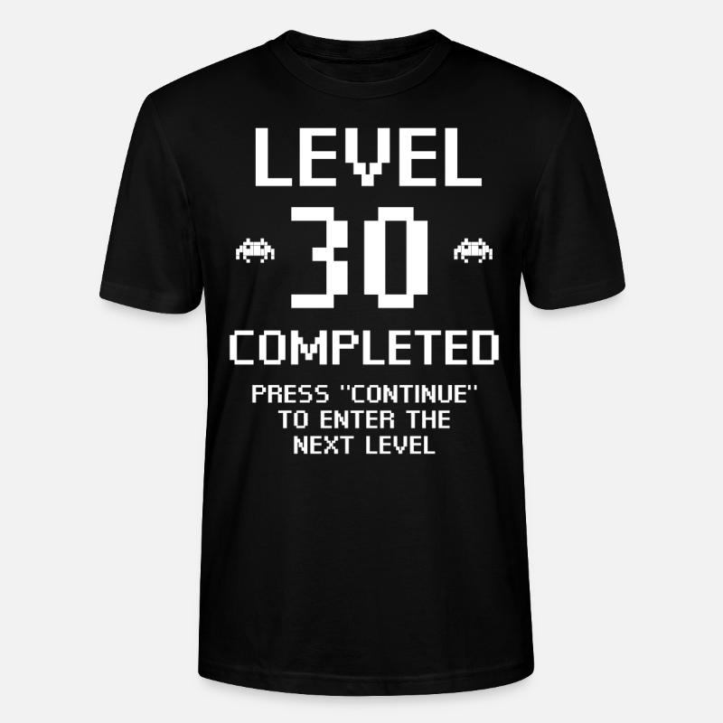 Level 30 Completed - Stanley/Stella CRAFTER Unisex Organic T-Shirt - black