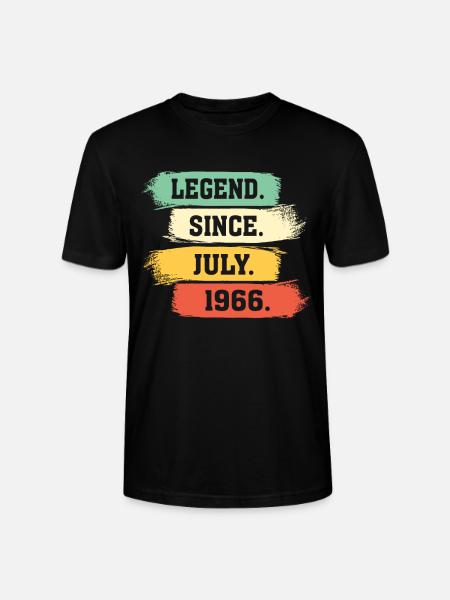 Legend since July 1966 - Stanley/Stella Unisex Bio-T-Shirt CRAFTER - Schwarz