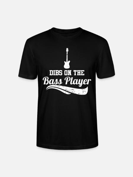 Dibs on the Bass Player - Stanley/Stella CRAFTER Unisex Organic T-Shirt - black