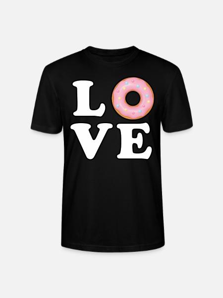 Donut Love - Stanley/Stella Unisex Bio-T-Shirt CRAFTER - Schwarz