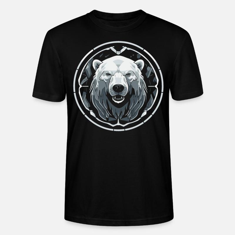 Eisbär - Stanley/Stella Unisex Bio-T-Shirt CRAFTER - Schwarz
