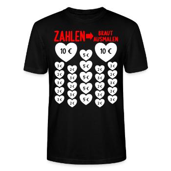 Junggesellinnenabschied Frauen Polterabend JGA - Stanley/Stella Unisex Bio-T-Shirt CRAFTER - Schwarz - Vorne - Alina (178cm) & Michal (187cm)