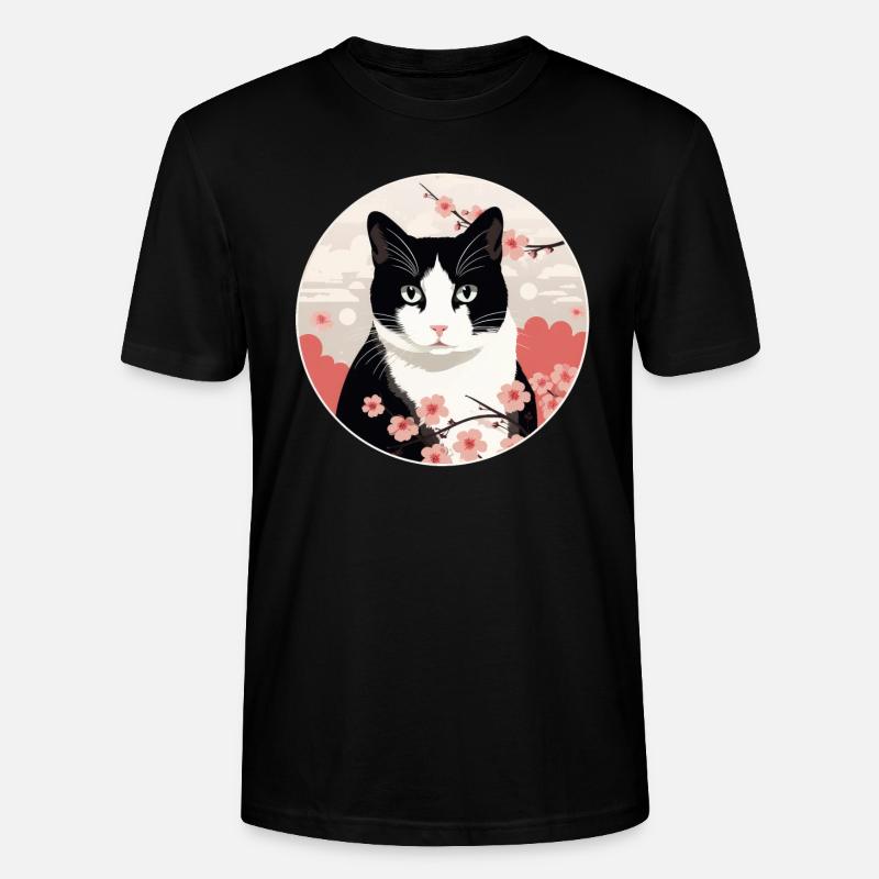 Japanese Bobtail Katze - Stanley/Stella Unisex Bio-T-Shirt CRAFTER - Schwarz