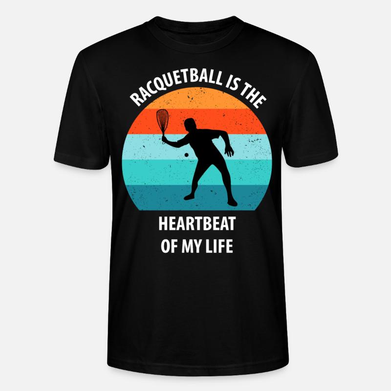 Racqueetball - Stanley/Stella Unisex Bio-T-Shirt CRAFTER - Schwarz