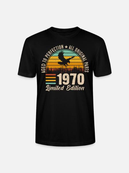 Legendary 54th birthday 1970 - Stanley/Stella CRAFTER Unisex Organic T-Shirt - black