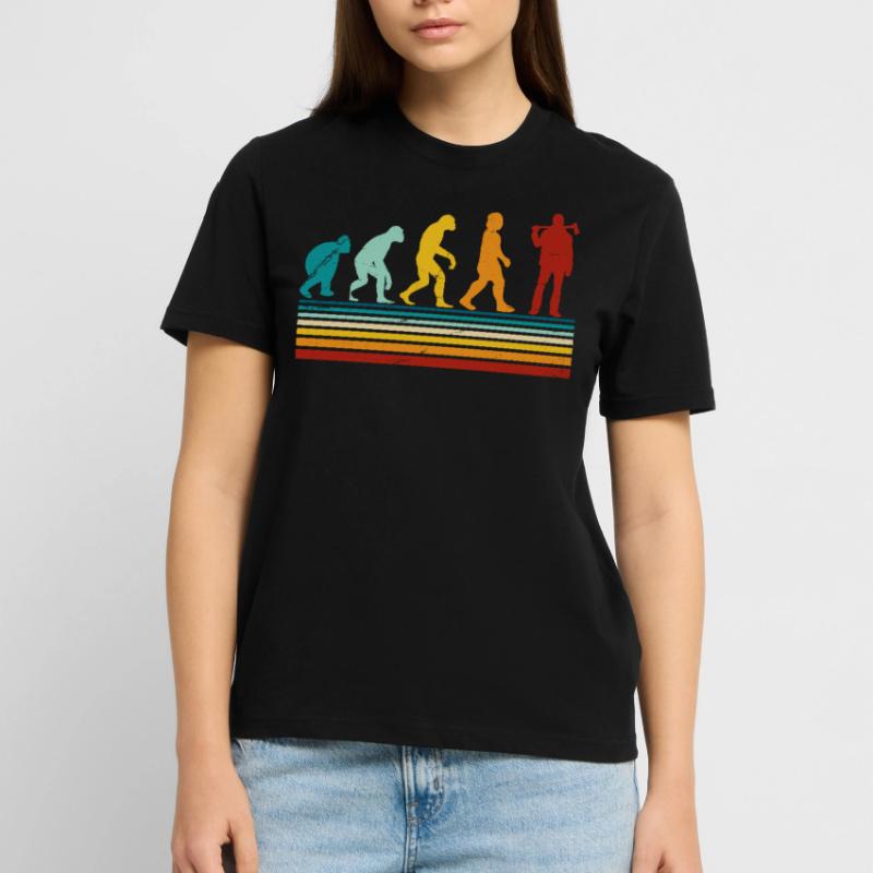 Retro Evolution Holzfäller - Holzhacker Stanley/Stella Unisex Bio-T-Shirt CRAFTER