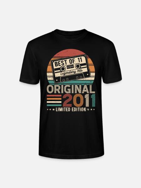 Birthday legend 2011 - Stanley/Stella CRAFTER Unisex Organic T-Shirt - black