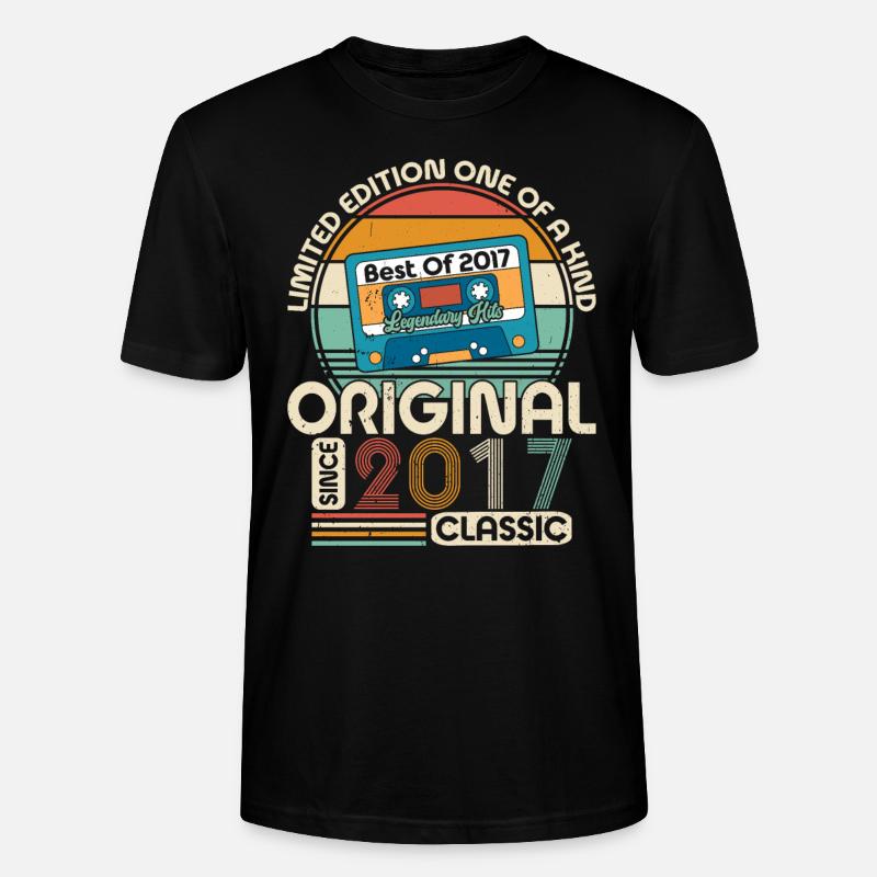 Jubiläumsfreude 2017 - Stanley/Stella Unisex Bio-T-Shirt CRAFTER - Schwarz