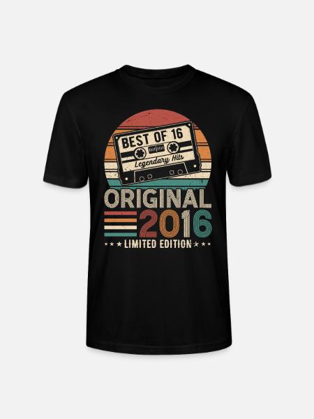 Millésime légendaire 2016 - T-shirt bio CRAFTER Stanley Stella Unisexe - noir